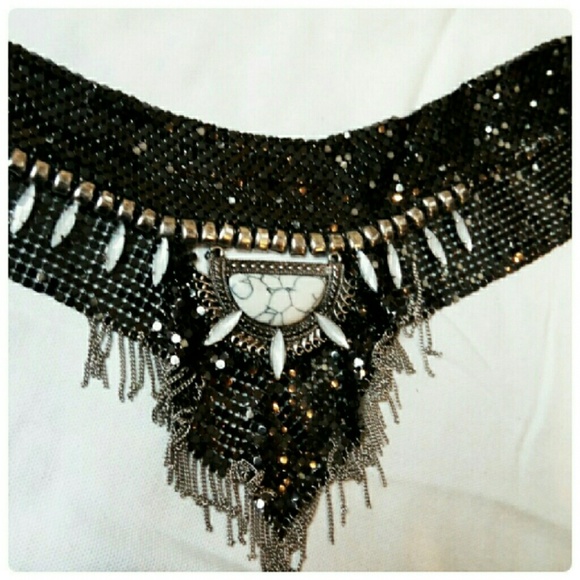 NWOT Free People Grace Chainmail Necklace - Picture 2 of 2